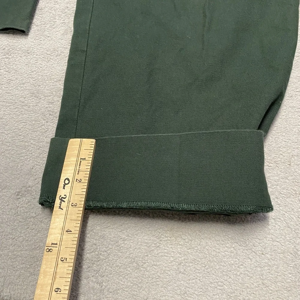 Banana Republic BR Athletics Pleated Pants Men 34‎ Green Side Cinch Trouser